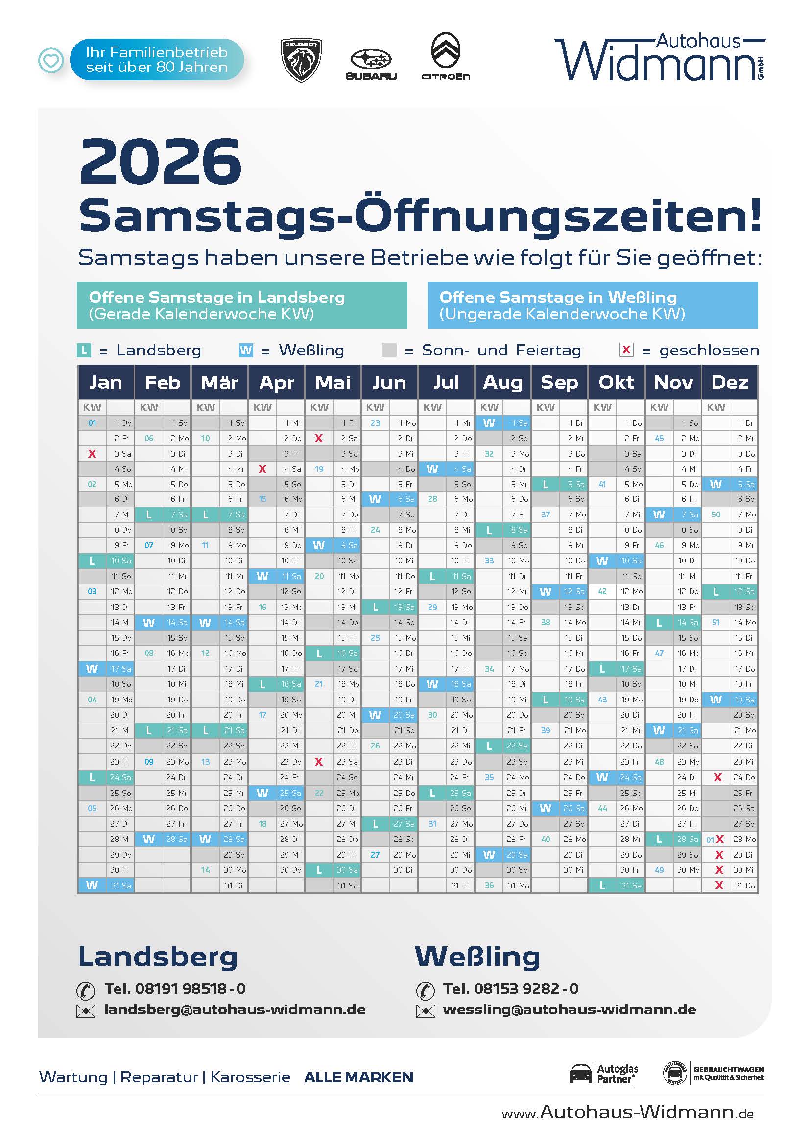 Öffnungszeiten